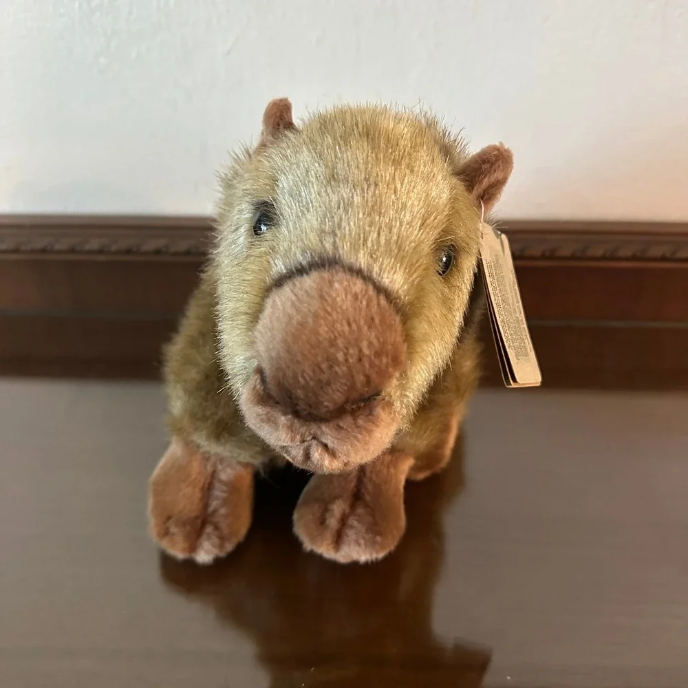 Aurora Miyoni Capybara Plush Realistic Stuffed Animal Brown 8 Inch NWT